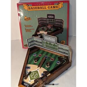 Barrington Table Top Baseball Game Mint Original Box Wooden